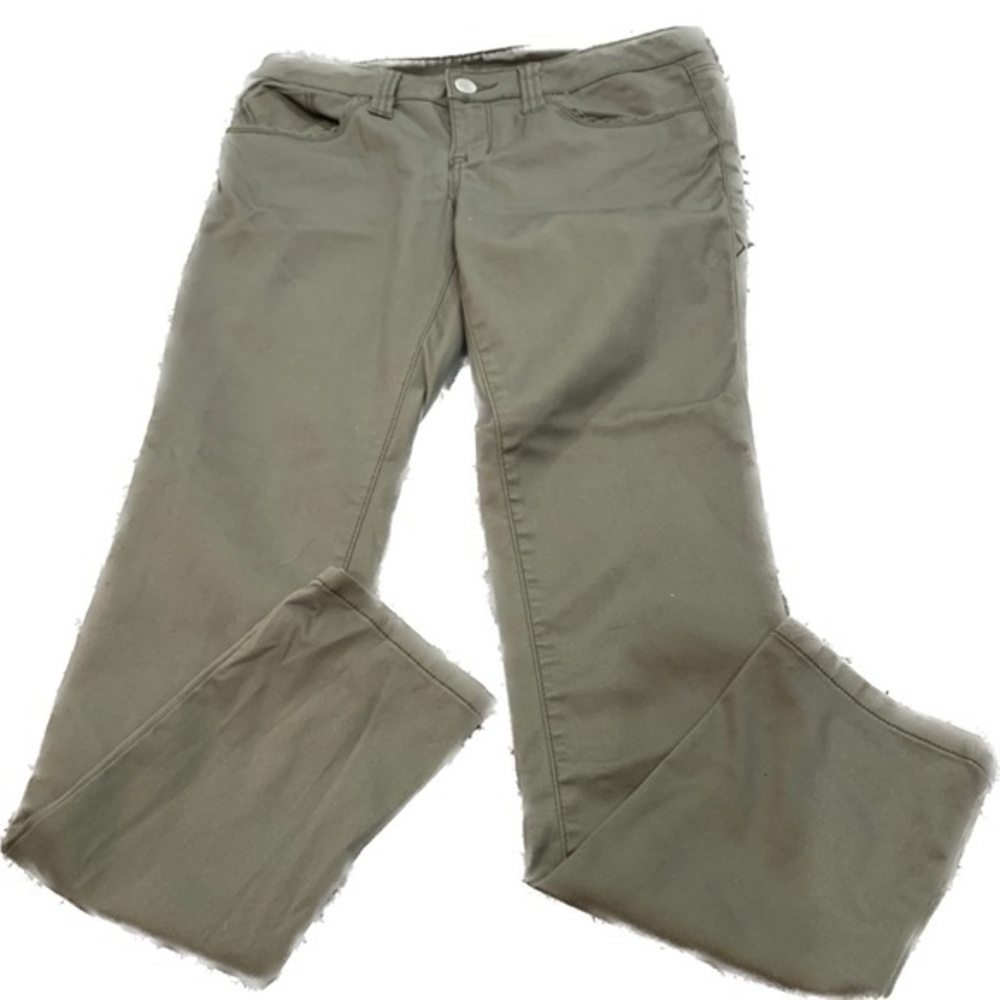 American Rag Cie Pants Women's 11R Green Chino Tapered Leg Stretch Like New